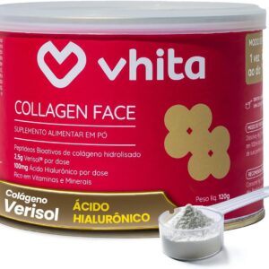Vhita Colágeno Hidrolisado Verisol Com Ácido Hialuronico Em Pó Neutro 120gr-radardasaude