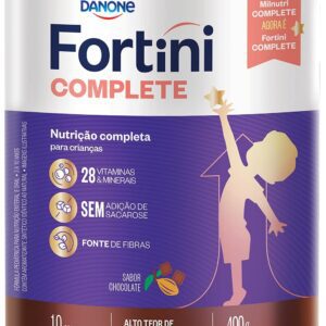 71jUwBjZMuS._AC_SL1403_.jpg Fortini Complete Chocolate, Suplemento Infantil, 28 Vitaminas e Minerais, Fonte de Fibras e Ômega 3, 400g-radardasaude