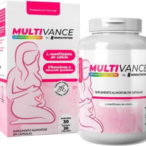 71nus52fGML._AC_SL1500_.jpg NEWNUTRITION, Polivitamínico Multivitamínico Multivance Gestante Lactantes 30 Cápsulas, unisex-radardasaude
