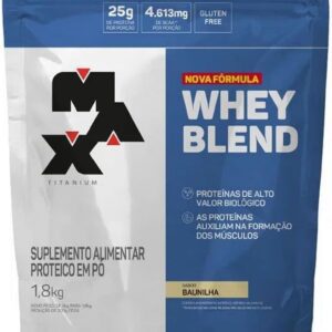 Max Titanium Whey Protein Blend Baunilha 1 8Kg Nova Formula | Bcaa | Proteínas De Alto Valor Biológico | Ganho De Massa Muscular-radardasaude