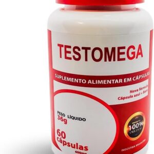 51PITwwsN3L._AC_SL1000_.jpg Testomega - Suplemento de Complexo B, Boro e Biotina - 600 mg - 60 Cápsulas-radardasaude