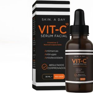 51dfrU039YL._AC_SL1080_.jpg Sérum Facial Vitamina C 10% Nanoencapsulada – Antimarcas, Clareia Manchas, Ilumina, Controla a oleosidade e Uniformiza o Tom da Pele | Skin A Day | 30ml-radardasaude