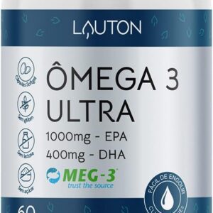 51pNsHVh6L._AC_SL1200_.jpg Ômega 3 ULTRA 1000mg Epa 400mg Dha - 60 Capsulas | Lauton Nutrition