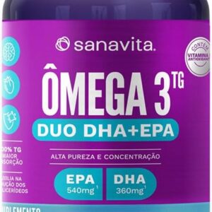 51vbTiPdz8L._AC_SL1000_.jpg Sanavita - Ômega 3TG EPA DHA - Suplemento com EPA e DHA em forma TG - 60 cápsulas