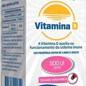 VITAMINA D 500 UI SOLUÇÃO ORAL x 10 ML