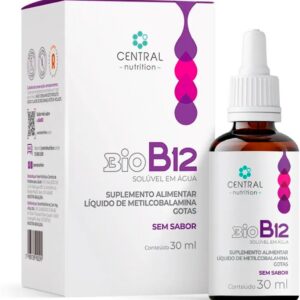 BioB12 - Vitamina B12 Solúvel em Água - Sem Sabor 30ml - Central Nutrition-radardasaude