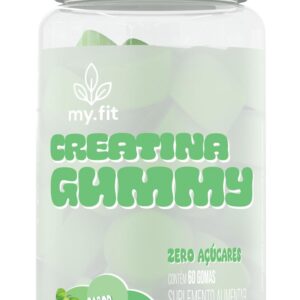 6174DTC9-HL._AC_SL1500_.jpg Creatina Gummy, Sabor Maça Verde (60 Gomas) 3g de Creatina por Dose, Zero Açúcar - My Fit