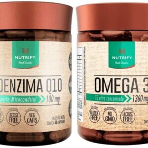 Ômega 3 1360mg 60 cps + Coenzima Q10 60 cps NUTRIFY