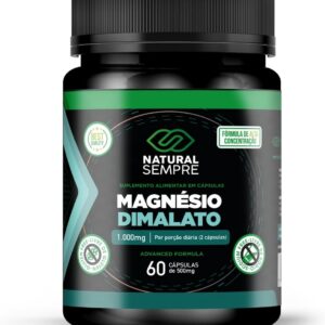 61LaKmwl67L._AC_SL1200_.jpg Magnesio Dimalato 1000mg 60 cápsulas 100% Puro 238 mg por Porção