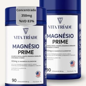 61bbAvDIrML._AC_SL1500_.jpg Magnésio concentrado 350mg Trio Magnésio Bisglicinato + Dimalato + Citrato 180 Cápsulas Vita Tríade-radardasaude