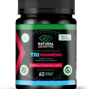 61cW2AcIL._AC_SL1200_.jpg Tri Magnésio (Malato, Citrato e Bisglicinato) 1.000mg 60 capsulas 100% Puro-radardasaude