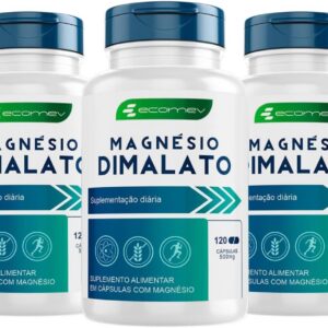 61iXUNU5nL._AC_SL1200_.jpg 3x Magnesio Dimalato 500Mg 360 Cápsulas - Ecomev