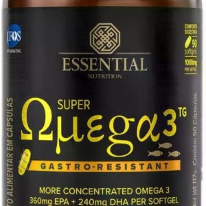 Super Ômega 3 TG Gastro-Resistant 1g Essential Nutrition 90 Cápsulas