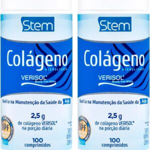 Kit 2 Colágeno Hidrolisado Verisol Stem 100 Comprimidos-radardasaude