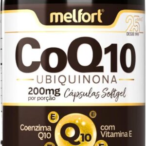 61xRGHgh9qL._AC_SL1500_.jpg Coenzima Q10 Ubiquinona com Vitamina E 200mg Por Porção 60 Cápsulas-radardasaude