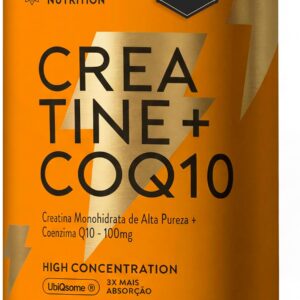 Creatina 100% Pura Micronizada e Coenzima Q10, Elemental Nutrition - 300g