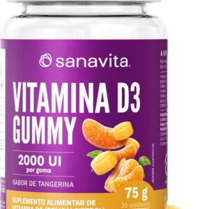 Vitamina D3 2000 UI Tangerina - Sanavita - Gominha