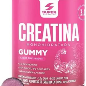 Super Gummy Creatina (60 gomas), Tuti Fruti, Super Nutrition