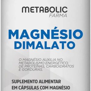 51Iuv1DCIL._AC_SL1200_.jpg Magnesio Dimalato - 500Mg - 120 Cápsulas - Metabolic Farma
