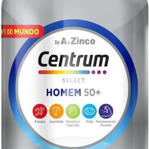 51LpmElgKCL._AC_SL1200_.jpg Centrum Homem 50 Mais Multivitaminico, com Vitamina D, Vitamina B12, Calcio e Magnesio, 150 Comprimidos-radardasaude