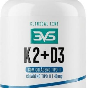 3VS Nutrition Vitamina D3 2000ui + Vitamina K2 120mcg + Colágeno Tipo Ii 40mg 60 Cápsulas-radardasaude