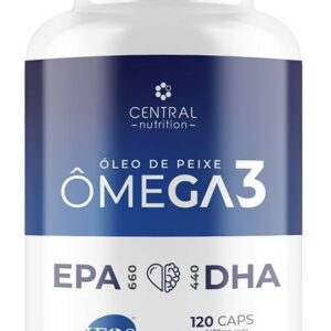 Ômega 3 EPA DHA 120 Cápsulas Selo IFOS Central Nutrition
