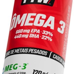 FTW Ômega 3 MEG-3 120 Cápsulas – Suplemento Alimentar com 660mg EPA e 440mg DHA – Saúde Cardíaca, Cerebral e Articular