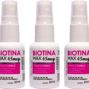 51xsDOS550L._AC_SL1000_.jpg Combo 3 Tônicos Force Biotina Max 30ml – Fortalece e Auxilia o Crescimento de Cabelos e Sobrancelhas-radardasaude