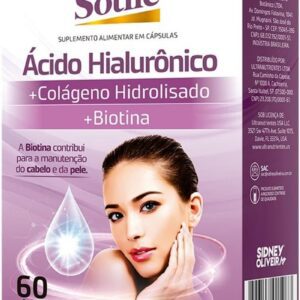 Ácido Hialurônico + Colágeno Hidrolisado + Biotina 60 Cápsulas - Sotile-radardasaude