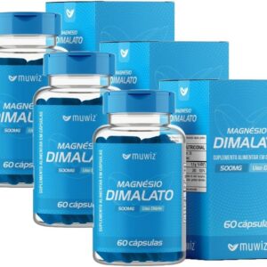 6154DEqLyCL._AC_SL1080_.jpg Magnesio Dimalato 60 Capsulas 500mg - 3 Caixas