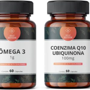 Ômega 3 1g 60 cápsulas + Coenzima Q10 100mg 60 cápsulas-radardasaude