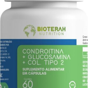 615ingmEhUL._AC_SL1500_.jpg Condroitina + Glucosamina + Colágeno Tipo 2 60CAPS BIOTERAH Suplemento Alimentar