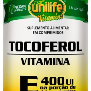 616TLqKF5LL._AC_SL1200_.jpg Alfa Tocoferol 400 Ui Vitamina E Unilife Vegan 60 Cp