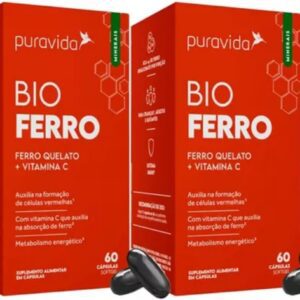 619OqdF1EQL._AC_SL1200_.jpg 2x Bio Ferro Quelato + Vitamina C 60 Cápsulas - Pura Vida-radardasaude
