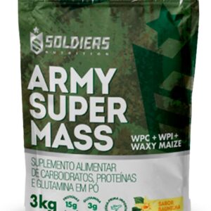 Hipercalórico Army Super Mass 3Kg - 100% Importado - Soldiers Nutrition Baunilha