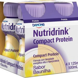 61Cydu6tLfL._AC_SL1000_.jpg Suplemento Nutridrink Compact Pro Baunilha com 4 unidades de 125ml Danone Nutricia