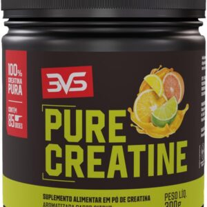 61MhxvL-eAL._AC_SL1500_.jpg Creatina Monohidrata 3VS Nutrition - Aumenta ATP (Energia muscular) - Desenvolve musculatura - Aumenta a síntese de proteinas - 100% creatina pura importada - 300 gr - Sabor Citrus