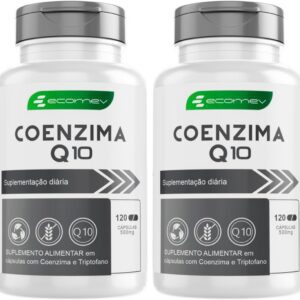 2Un Coenzima Q10 500Mg Formula Pura 240 Cápsulas - Ecomev Com Laudo Pureza-radardasaude