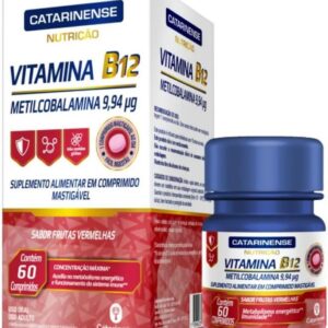 61fp00XBPeL._AC_SL1200_.jpg Vitamina B12 Metilcobalamina - 60 Comprimidos - Catarinense