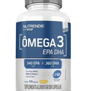 Ômega 3 (EPA 540 | DHA 360) 18/12, Selo IFOS, 120 Cápsulas, Nutrends