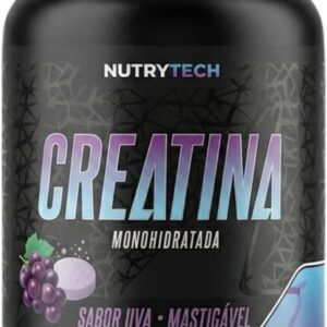 Creatina Monohidratada Pote 90 Comprimidos Mastigáveis Sabor Uva