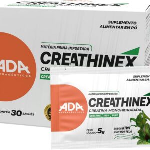 61usygl2b3L._AC_SL1024_.jpg Creatina Monohidratada - Creathinex - Creatina - 30 Sachês 5g Kiwi com Hortelã