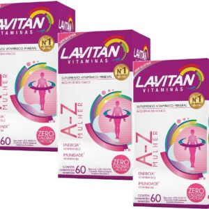 Kit 03 Lavitan AZ Mulher 60 Comprimidos