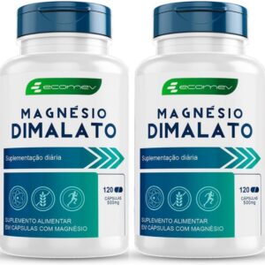 61yn8tvkg5L._AC_SL1200_.jpg 2x Magnesio Dimalato 500Mg 240 Cápsulas - Ecomev