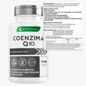 714xdlWE5UL._AC_SL1500_.jpg 2x Coenzima Q10 com L Triptofano 500Mg 120 Cápsulas - Ecomev