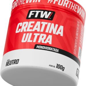 719s2Fh6WyL._AC_SL1500_.jpg FTW Creatina Ultra em Pó Monohidratada com Maltodextrina, Suplemento Alimentar para Adultos, Sabor Neutro (Pote 100g)