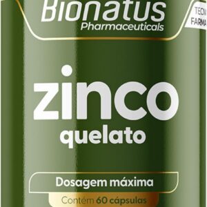71A0SI3ObmL._AC_SL1500_.jpg Bionatus, Zinco Quelato, Suplemento alimentar, Zinco 29,59mg, 60 cápsulas • 60 doses, Verde