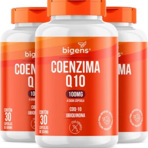71I2-rBUluL._AC_SL1500_.jpg Coenzima Q10 100mg Coq-10 Ubiquinona, Biogens, Kit 3x 30 cápsulas-radardasaude