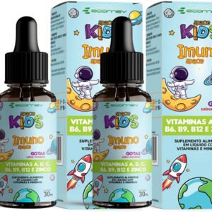 71RWvY3Vg5L._AC_SL1200_.jpg Multivitaminico Infantil - A D C B6 B9 B12 e Zinco - Sabor Morango 30Ml - Ecomev (Kit 2)-radardasaude