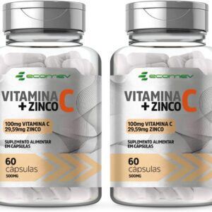 Vitamina C + Zinco Quelado 500mg Puro 60 Cápsulas (1 Ao Dia) Ecomev (2)-radardasaude